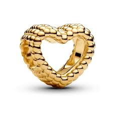 Beaded Open Heart Charm - 767516C00