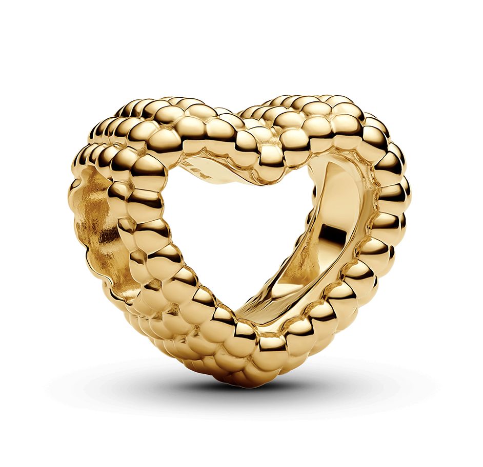Beaded Open Heart Charm-767516C00