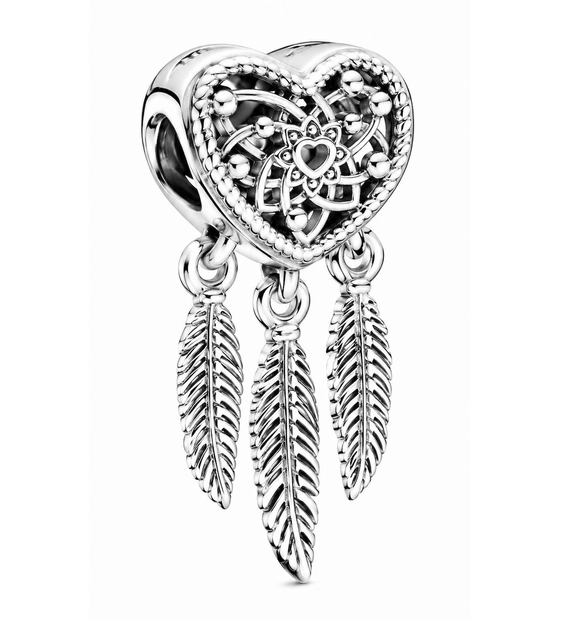 Openwork Heart &amp; Three Feathers Dream-799107C00