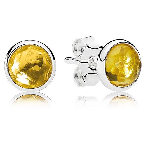 Pandora November Droplets Stud Earrings - 290738CI
