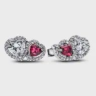 Halo Hearts Stud Earrings - 293633C01