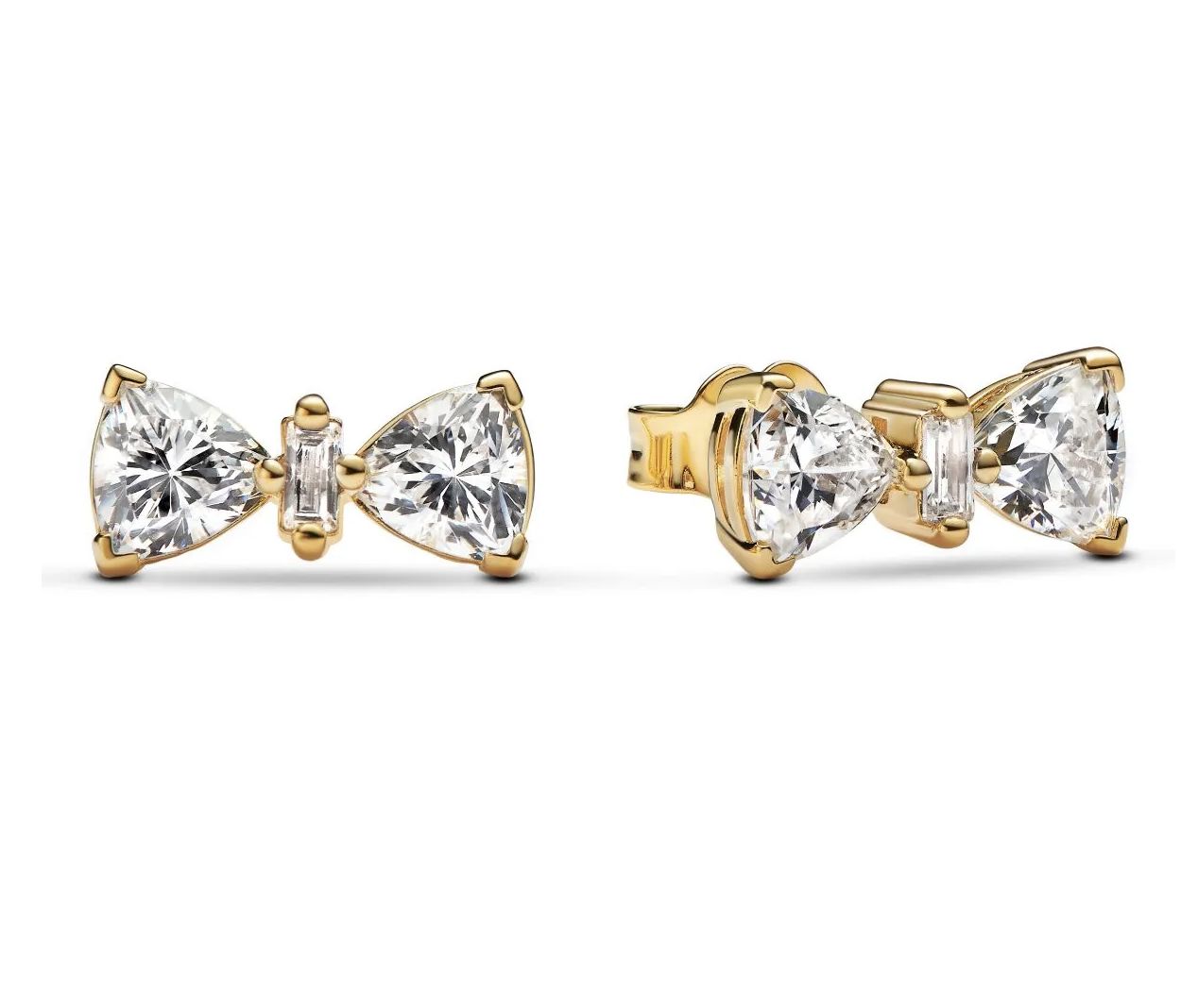Sparkling Bow Stud Earrings-263507C01