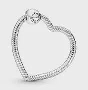 Heart Charm Holder Heart sterling silver-399505C00