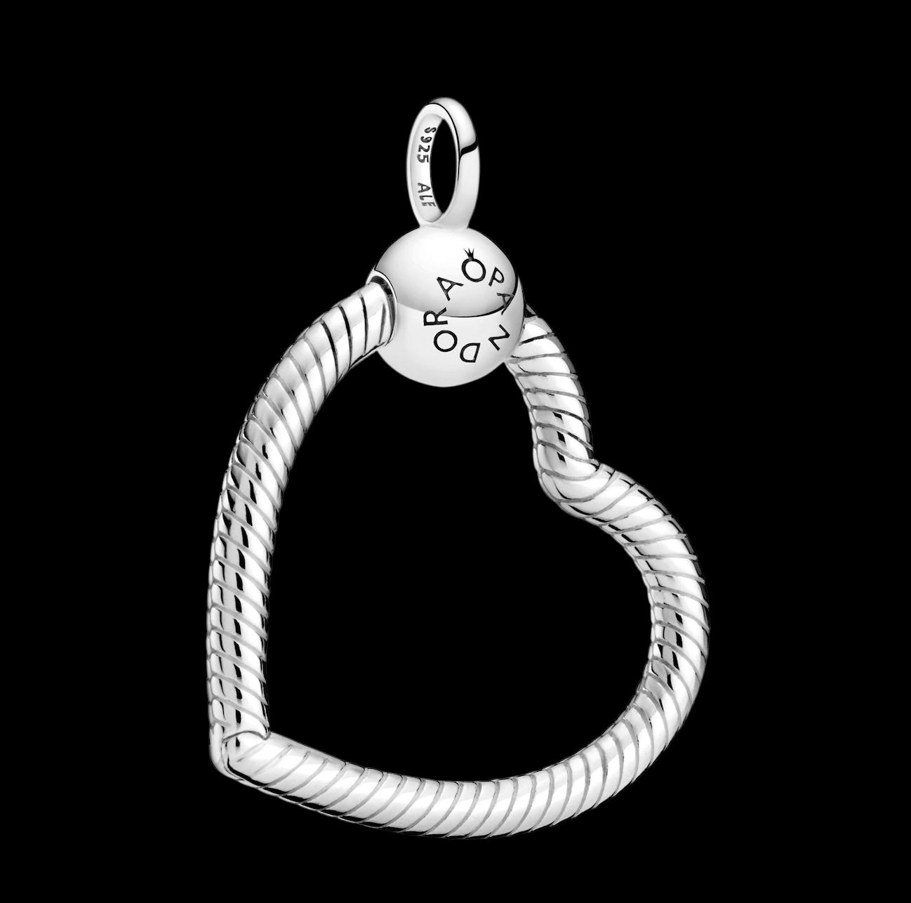 Sterling SIlver Heart Charm Holder Heart-399505C00