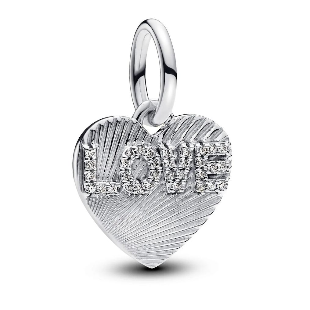 Engravable Love Heart Dangle Charm-793604C01