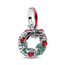 Holiday Wreath Double Dangle Charm - 794238C01