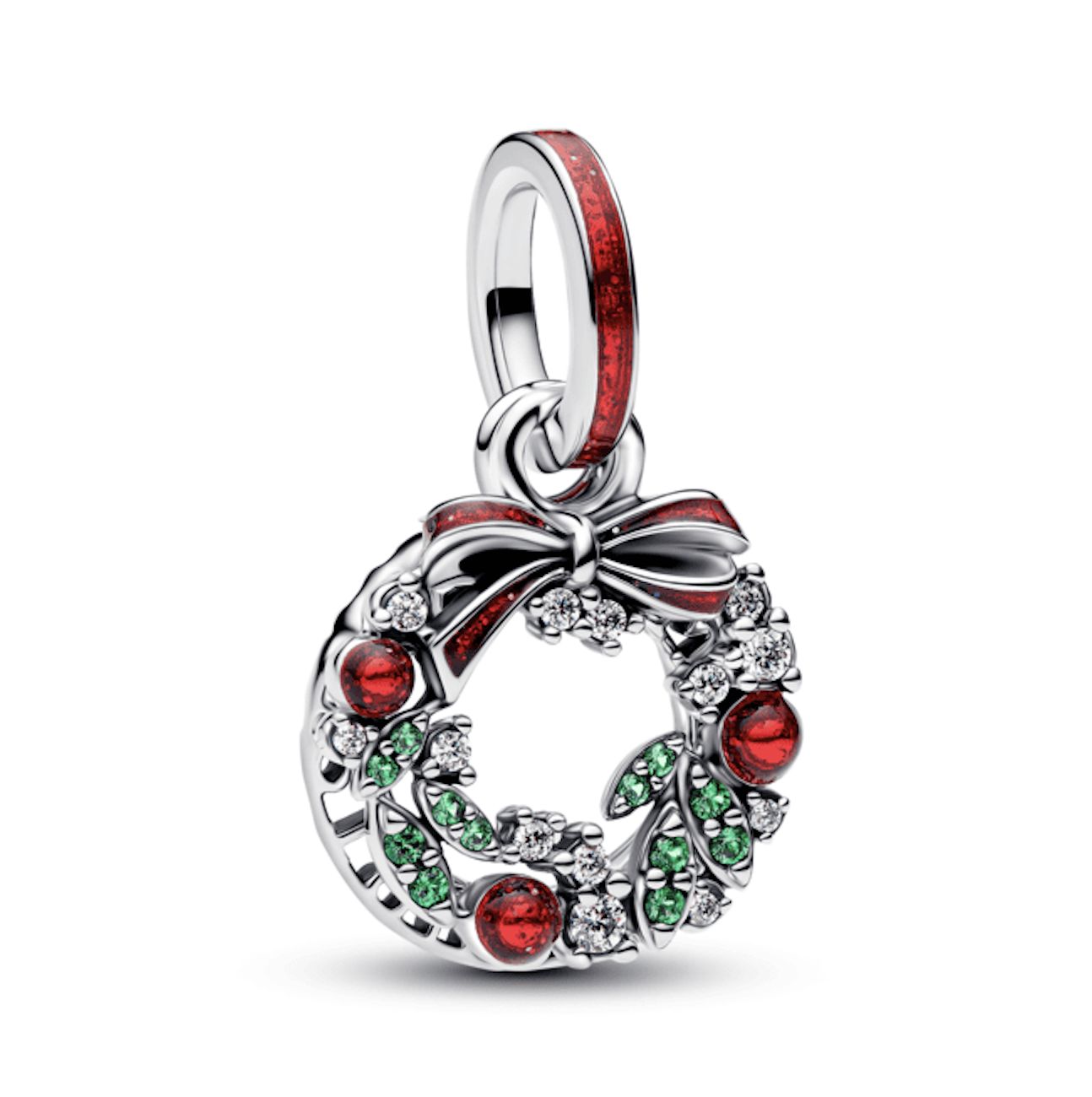 Holiday Wreath Double Dangle Charm - 794238C01