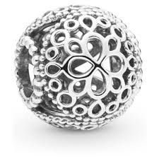 Openwork Flower Charm - 797853