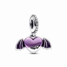 Vampire Winged Heart Dangle Charm - 792290C01
