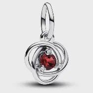 True Red Eternity Circle Dangle Charm - 793125C07