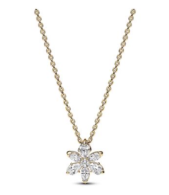 Sparkling Herbarium Cluster Pendant Necklace-362387C01-45