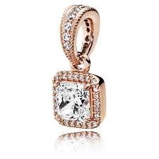 Square Sparkle Halo Pendant - 380378CZ