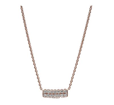 Timeless Pavé Double-Row Bar Collier Necklace - 382621C01-45