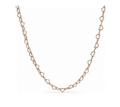 ORIGINAL PRICE:Joined Hearts Necklace, Rose Gold-387961-60