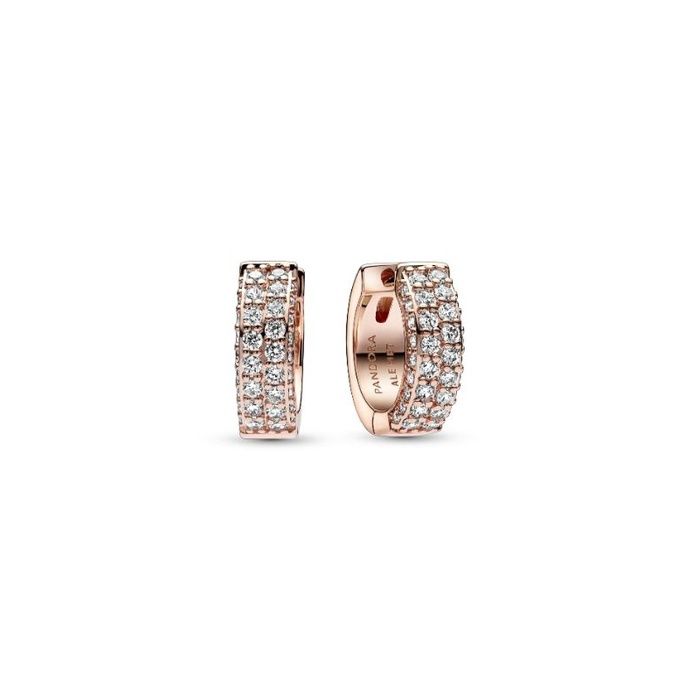 Timeless Pavé Double-row Hoop Earrings - 282622C01