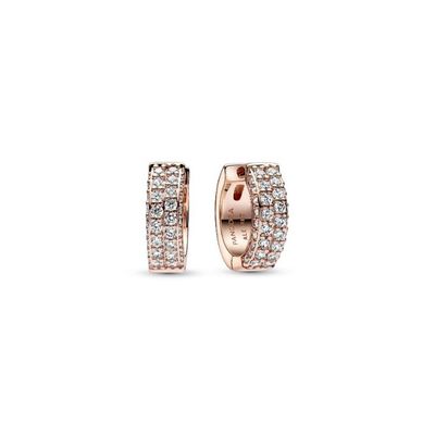 Timeless Pavé Double-row Hoop Earrings - 282622C01