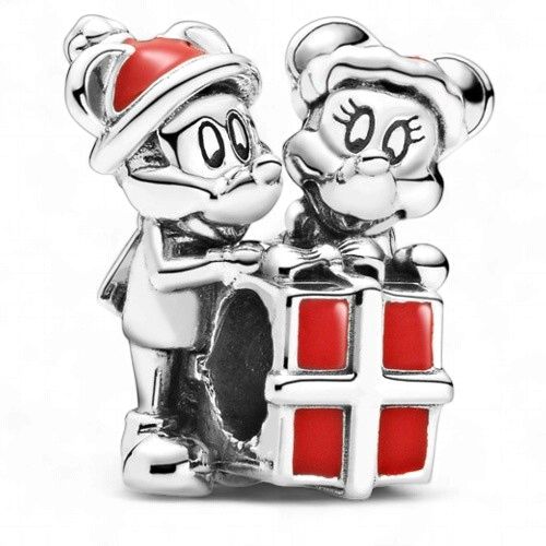 Mickey Mouse and Minnie Mouse Present Charm - 799194C01