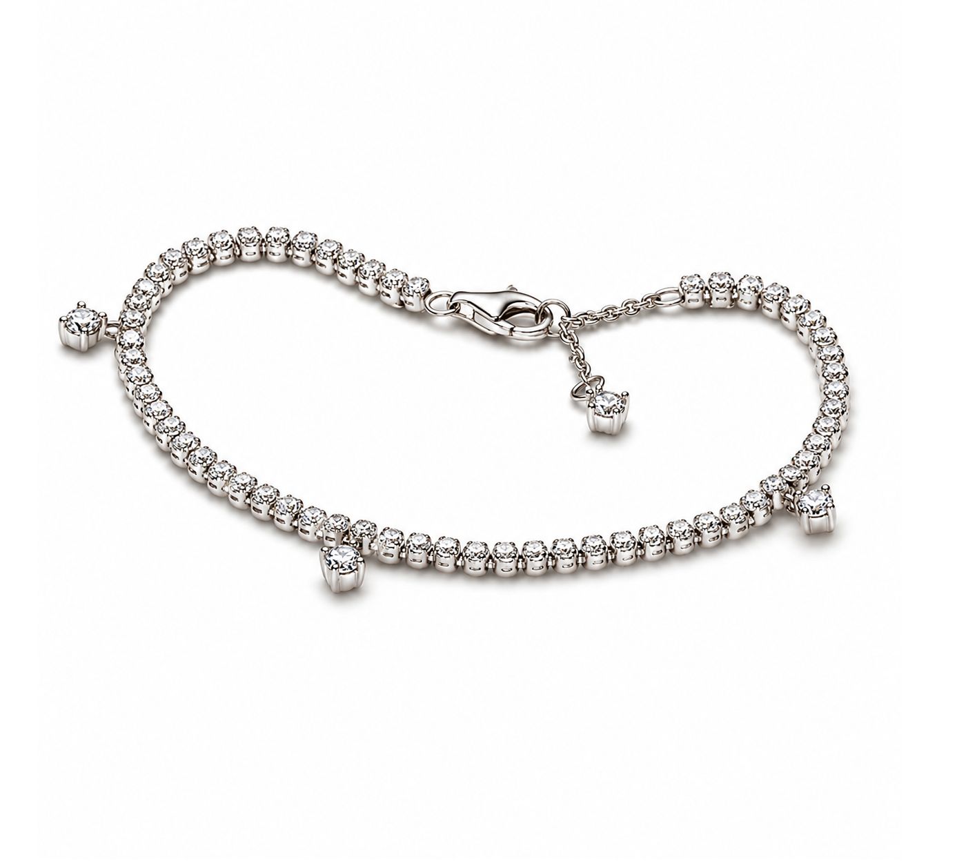 Sparkling Drops Tennis Bracelet-592401C01, Size: 16