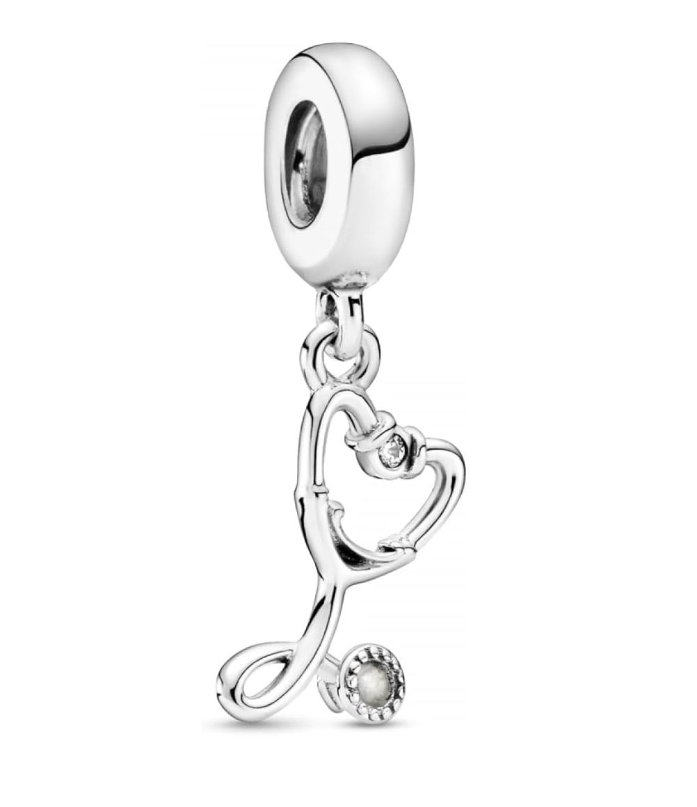 Stethoscope Heart Dangle Charm - 799072C01