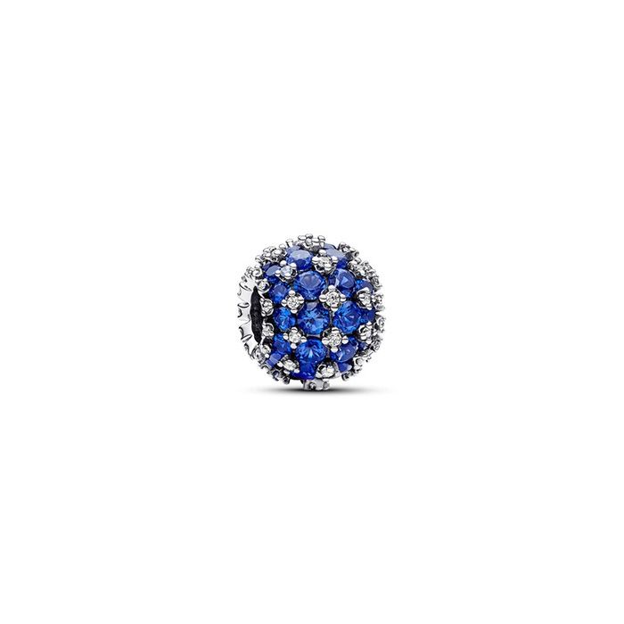 Sparkling Pavé Round Blue Charm - 792630C02