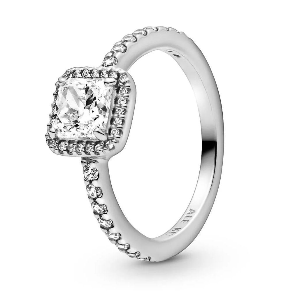 Square Sparkle Halo Ring-198863C01