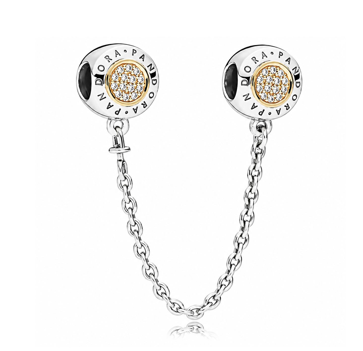 Pandora Logo Silver Safety Chain-796269CZ-05