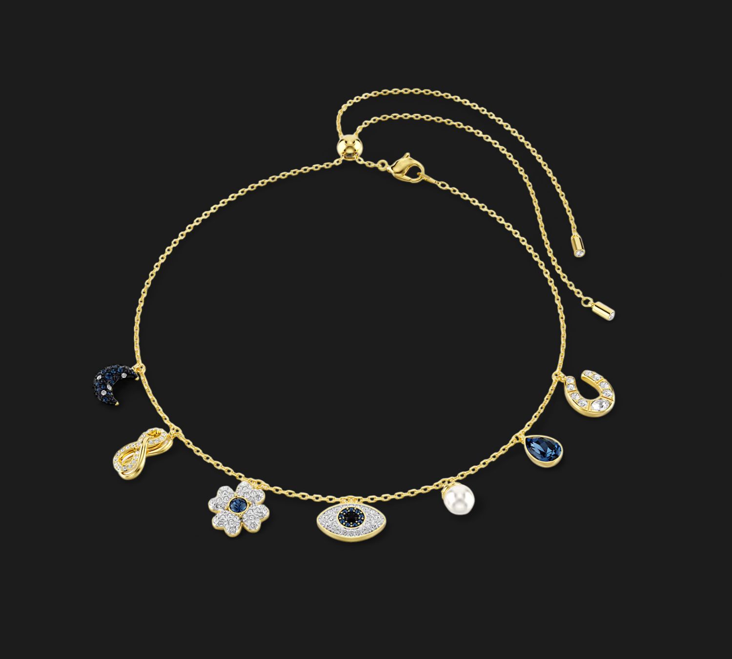 Symbolica Choker, Crystal Pearl, Moon, Infinity, Clover, Evil Eye, &amp; Horseshoe- 5692164