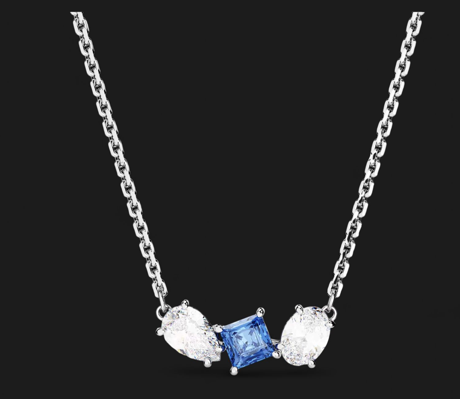 Mesmera Pendant,Mixed Cuts, Blue- 5668276