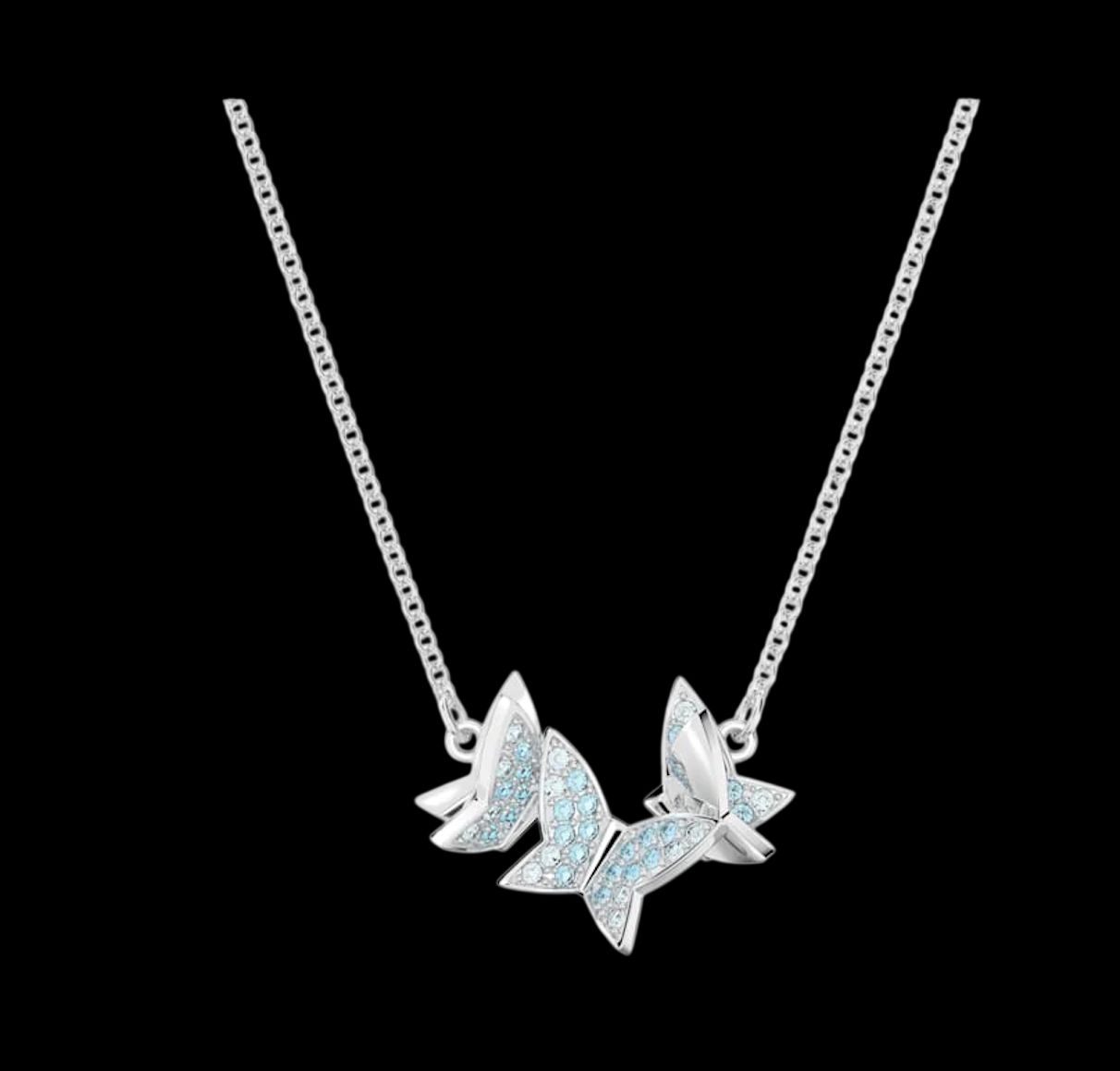 Idyllia Lilia Necklace Butterfly, Blue-5662181