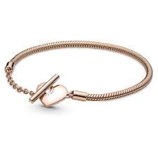 Heart T-Bar Snake Chain Bracelet - 589285C00