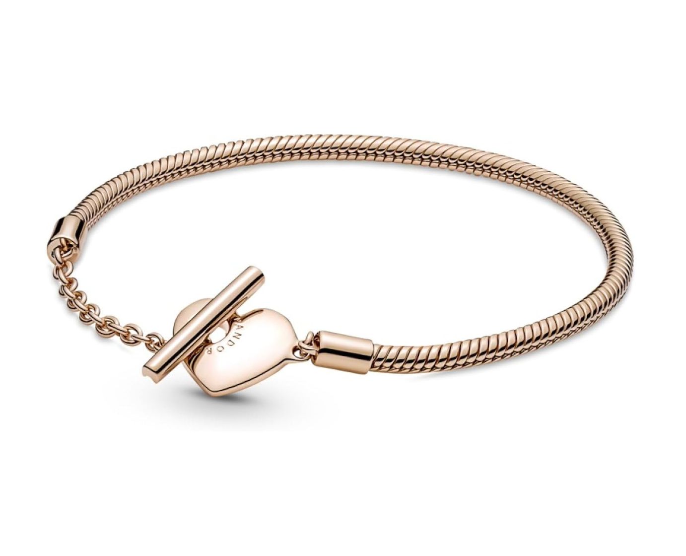 Heart T-Bar Snake Chain Bracelet - 589285C00
