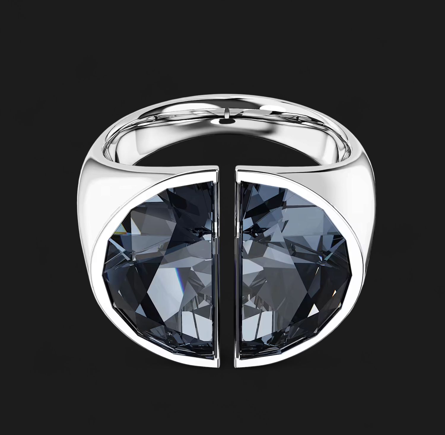 Lucent Cocktail Ring, Gray (Size 55) 5670362