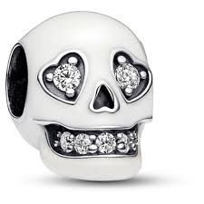 Glow-in-the-dark Sparkling Skull Charm - 792811C01