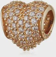 Pavé Heart Clip Charm - 750828CZ