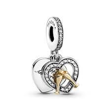 Two-tone Happy Anniversary Dangle Charm - 799322C01