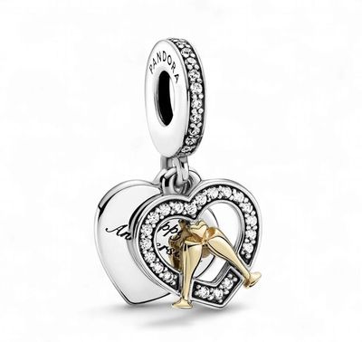 Two-Tone Happy Anniversary Dangle Charm - 799322C01