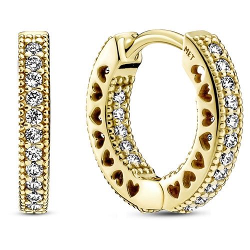 Pandora Pavé Heart Hoop Earrings - 266317C01