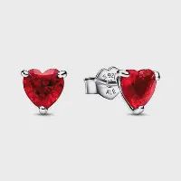 Red Heart Stud Earrings - 292549C01
