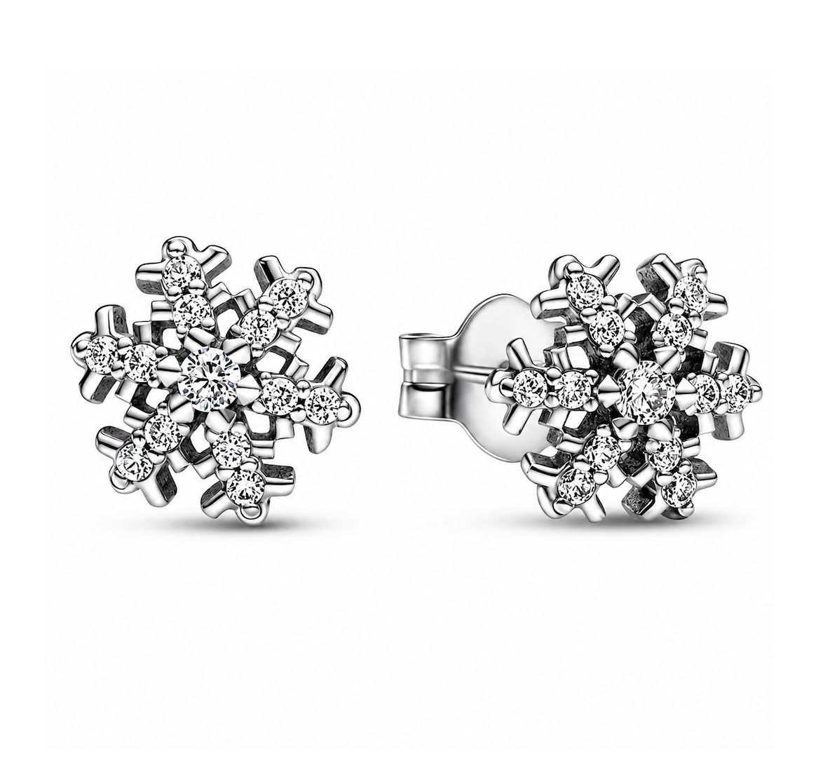 Pandora Sparkling Snowflake Stud Earrings - 292370C01