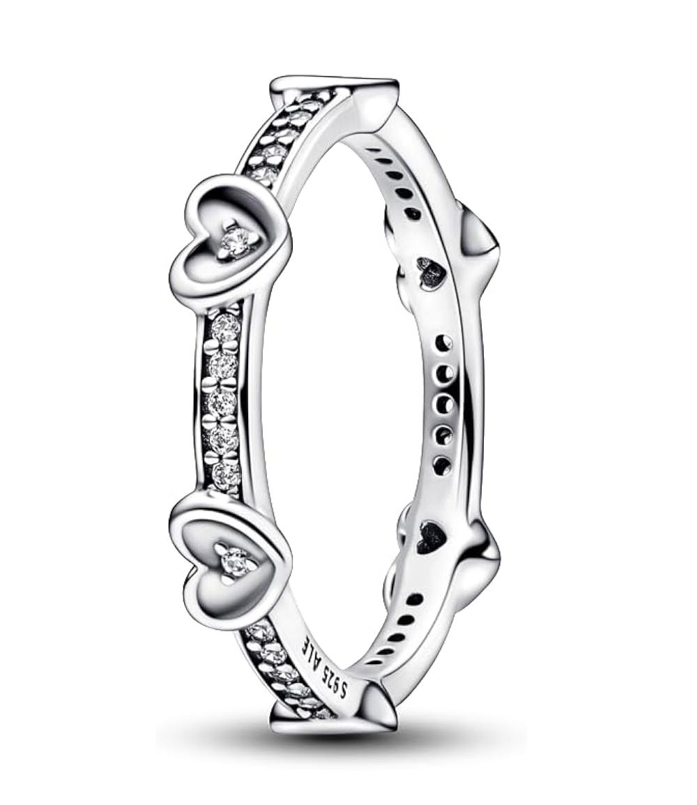 Radiant Sparkling Hearts Ring-192496C01