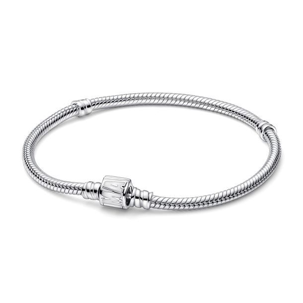 Pandora Moments Marvel Logo Clasp Snake Chain Bracelet  - 592561C01