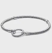Pandora Moments O Closure Snake Chain Bracelet - 592242C00