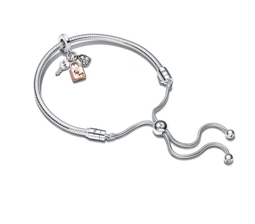 Padlock &amp; Heart Bracelet Gift Set-B802377-1