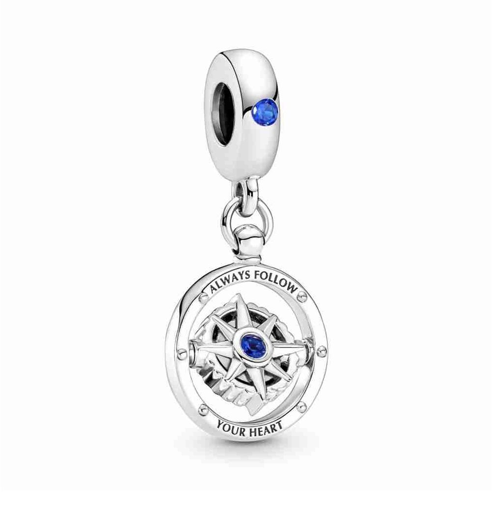 Spinning Compass Dangle Charm-790099C01