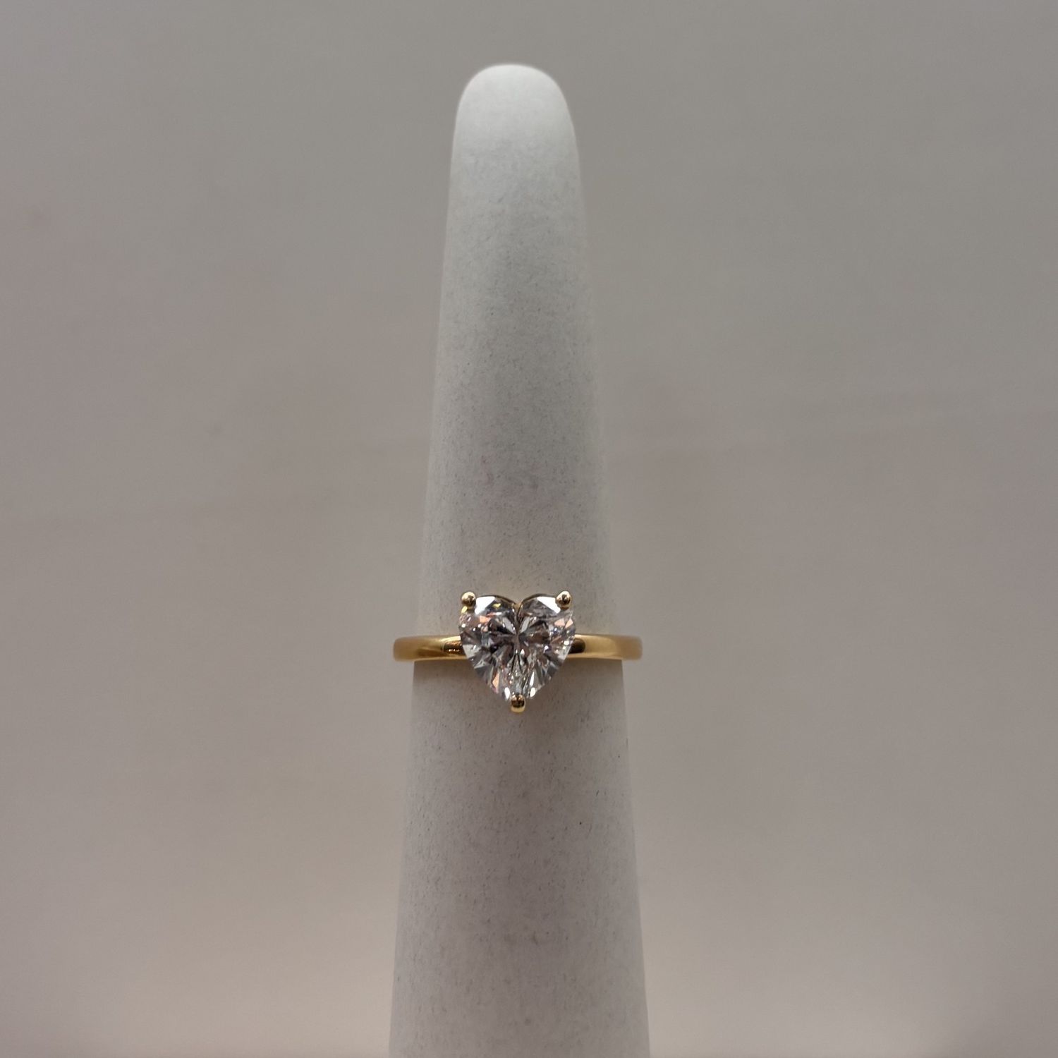 14KY 2ct Solitare Heart Diamond Ring
