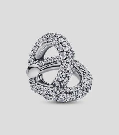 Pavé Infinity Knot Heart Charm - 793771C01