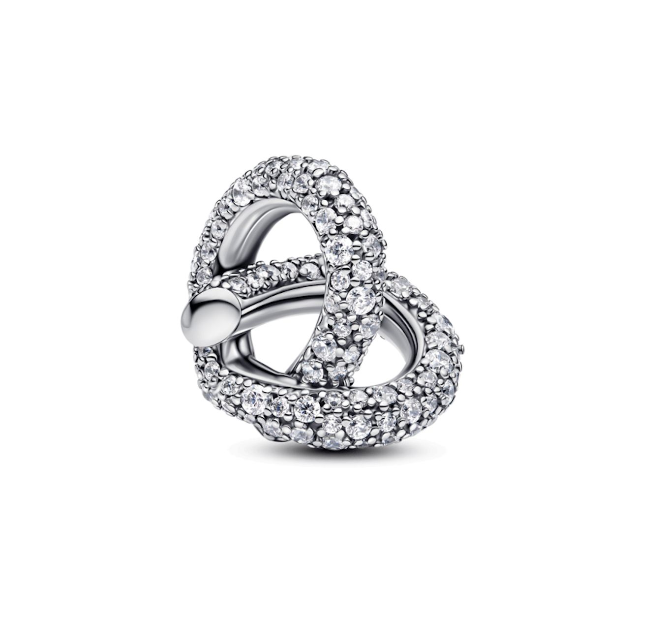 Pavé Infinity Knot Heart Charm - 793771C01