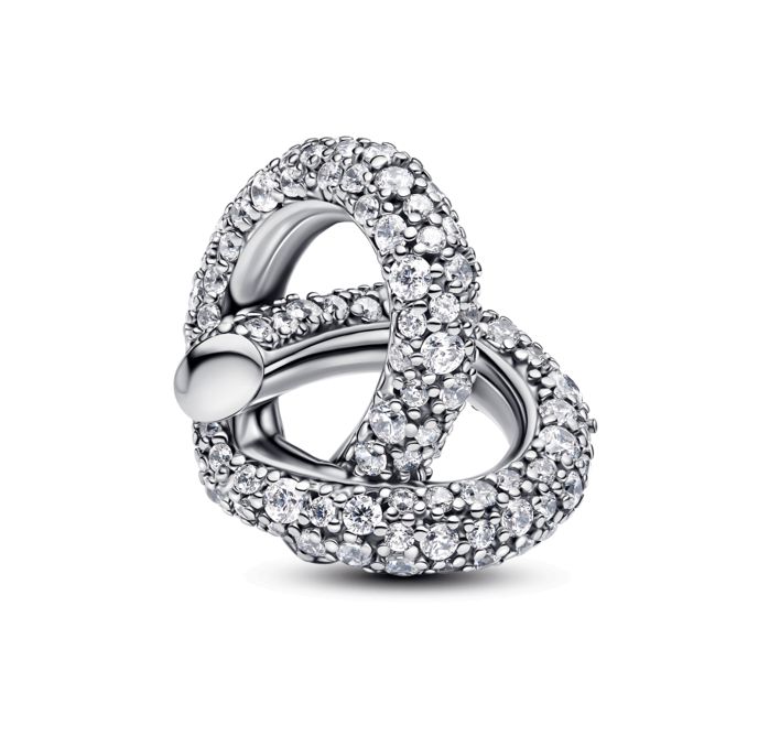 Pavé Infinity Knot Heart Charm-793771C01