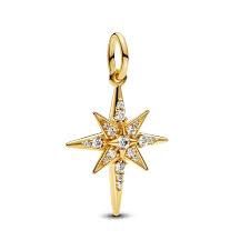 Sparkling North Star Dangle Charm - 763608C01