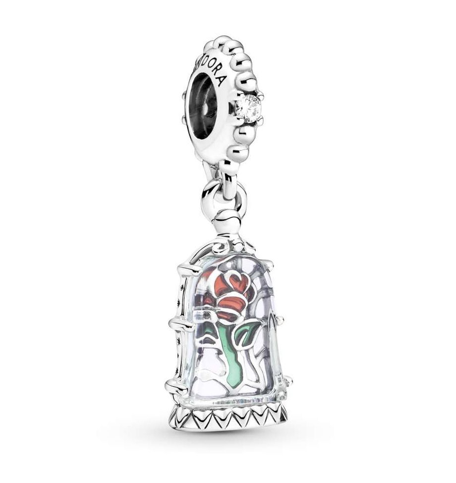 Disney Beauty and the Beast Enchanted Rose Dangle Charm - 790024C01